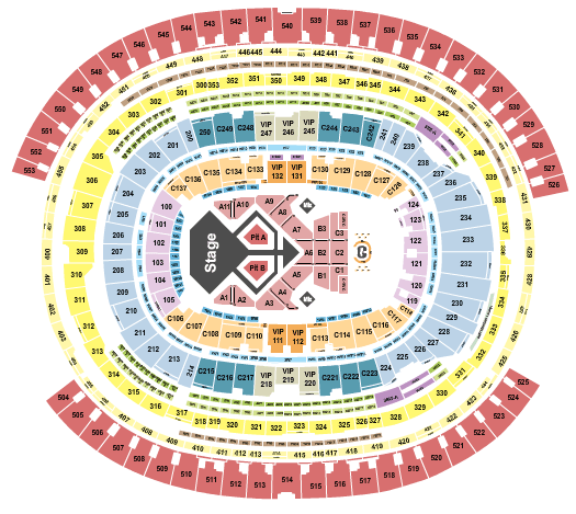 SoFi Stadium Chris Brown Seating Chart